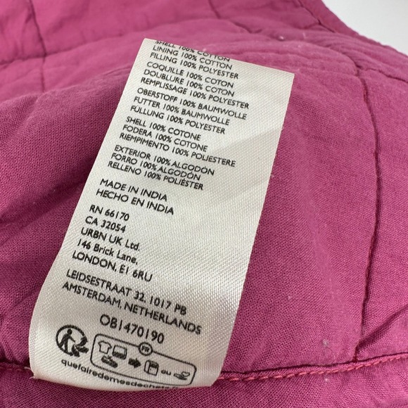 Free People Quilted Chloe Floral Patchwork Jacket Kimono Style Purple Pink - S - Picture 6 of 9